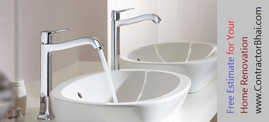 wash basin Home Renovation Mumbai Bangalore