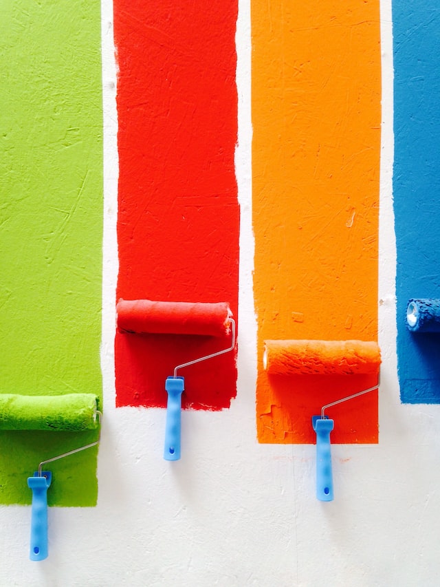 Highlighter textured Paint in Home Interior design