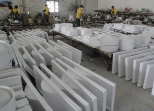 Factory making Acrylic Solid Surface  Kitchen Wash Basin