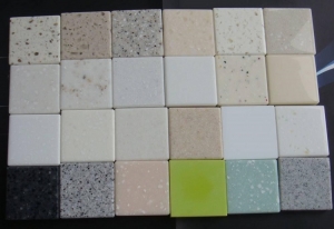 solid surface - small specs - big specs - plain