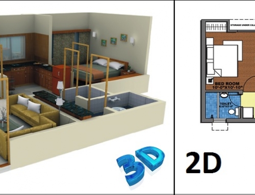 3D Photo Realistic images vs 2D drawings for Home Interior