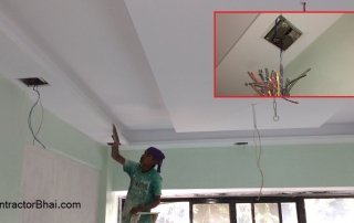 False Ceiling- Synchronization of Electrician and Painter