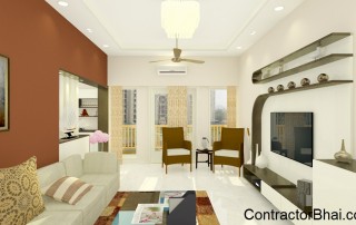 Sophisticated Living Room- Indira Nagar, Bangalore
