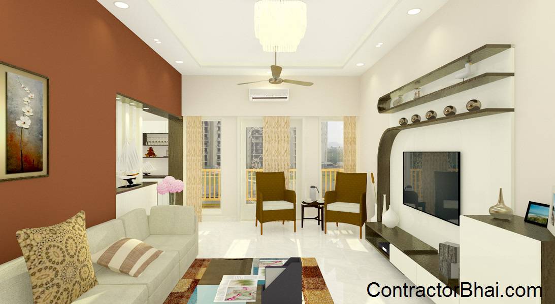 Modern Trendy Living  room  Interiors Bangalore 