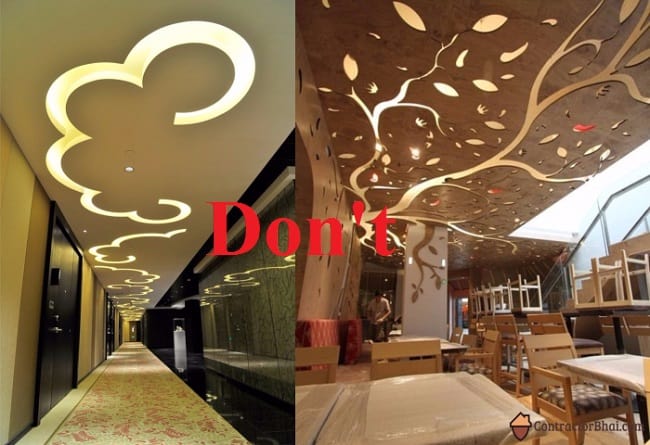 Contractorbhai Complex Restaurant Like False Ceiling Design