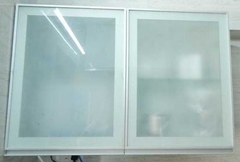 Frosted Glass with Aluminum Profile-Bathroom